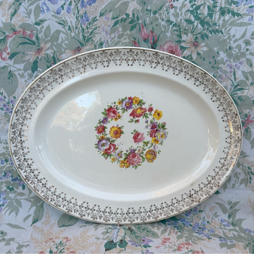 Vintage Thompson USA Normandie 1891 Platter